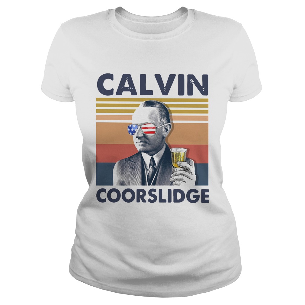 US Drink Calvin Coorslidge Vintage Classic Ladies