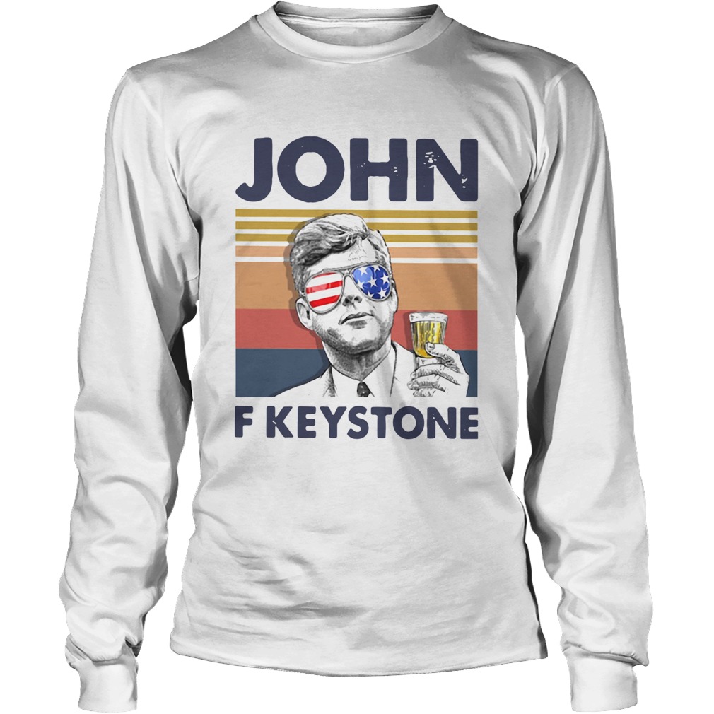 US Drink John F Keystone Vintage Long Sleeve
