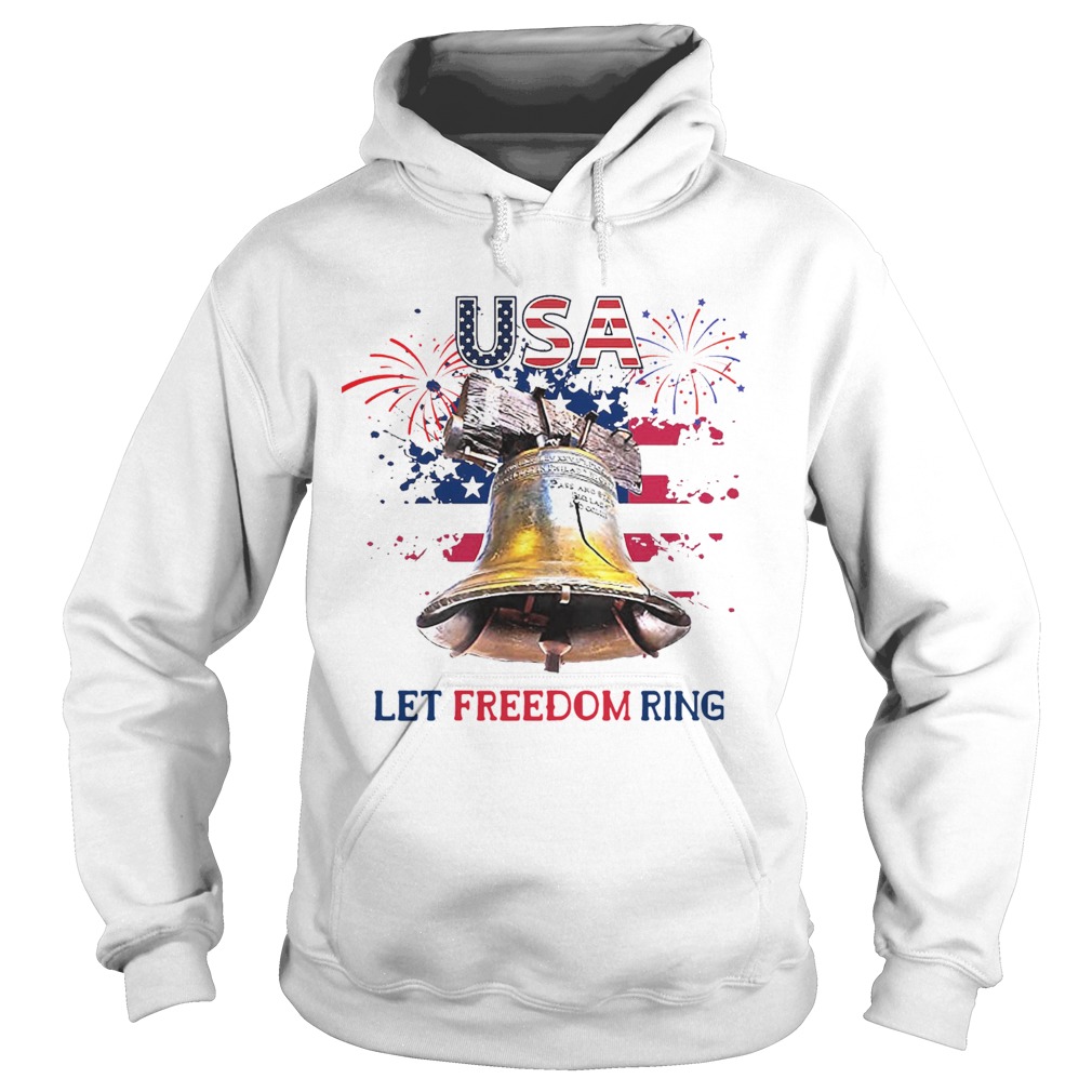 USA Let Freedom Ring 4th Of July American Flag Hoodie