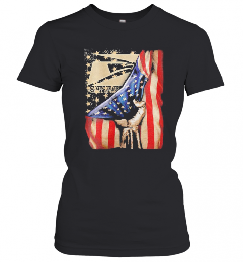 United States Postal Service Logo American Flag Happy Independence Day T-Shirt Classic Women's T-shirt