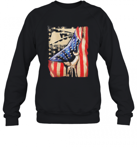 United States Postal Service Logo American Flag Happy Independence Day T-Shirt Unisex Sweatshirt