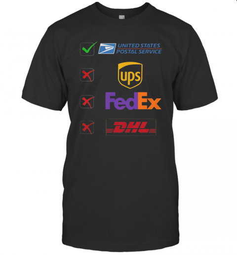 United States Postal Service Not Ups Fedex And Dhl Logo T-Shirt Classic Men's T-shirt