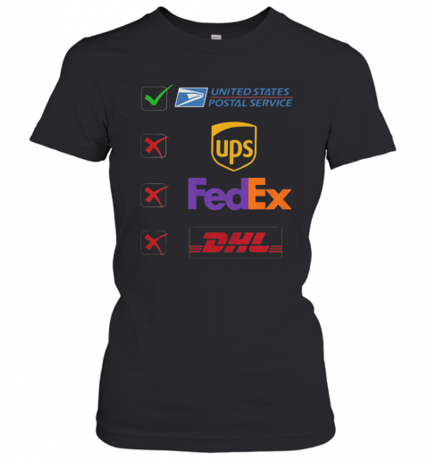 United States Postal Service Not Ups Fedex And Dhl Logo T-Shirt Classic Women's T-shirt