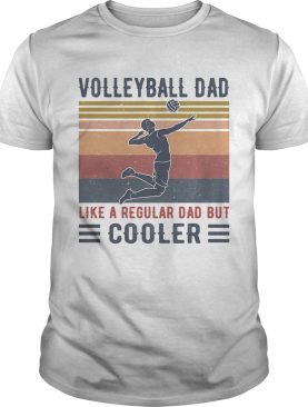 Volleyball Dad Like A Regular Dad But Cooler Vintage Retro shirt