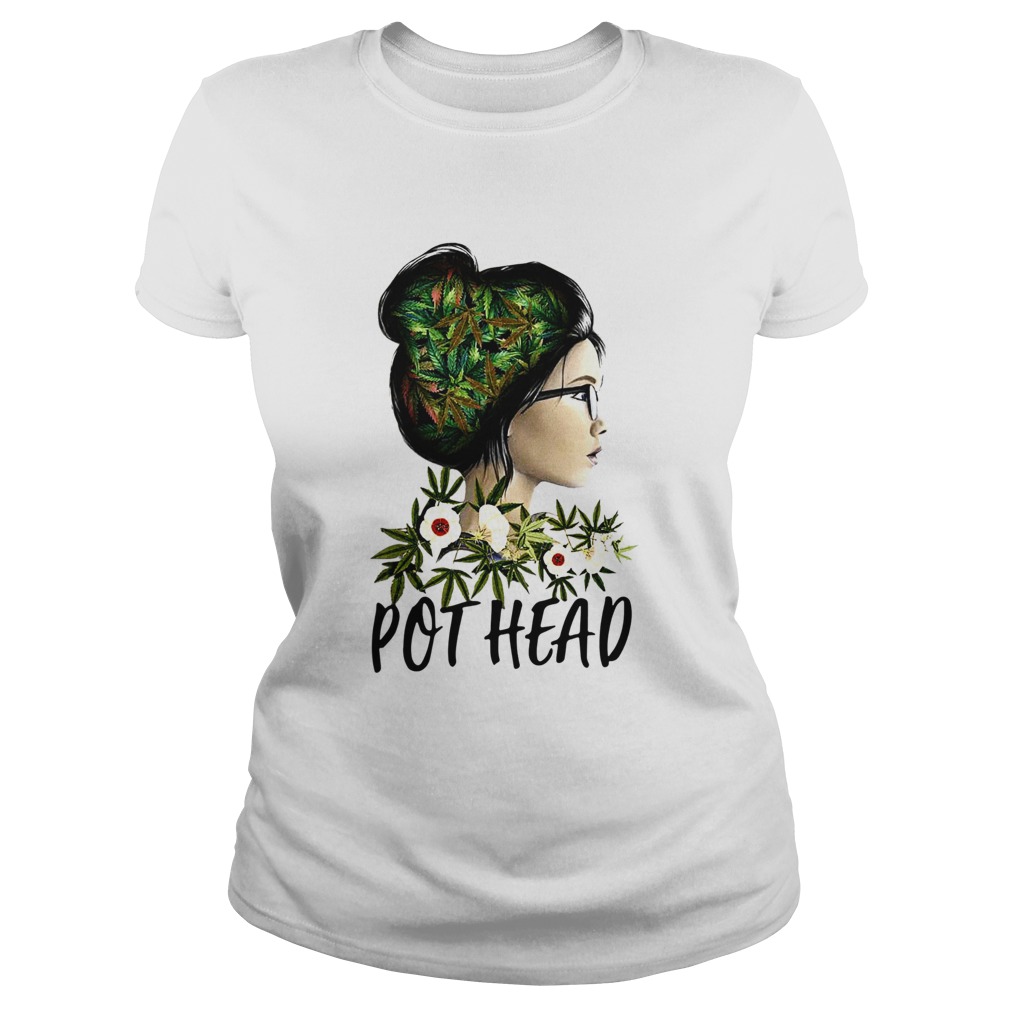 Weed Girl Pot Head Classic Ladies