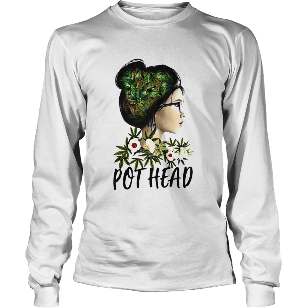 Weed Girl Pot Head Long Sleeve