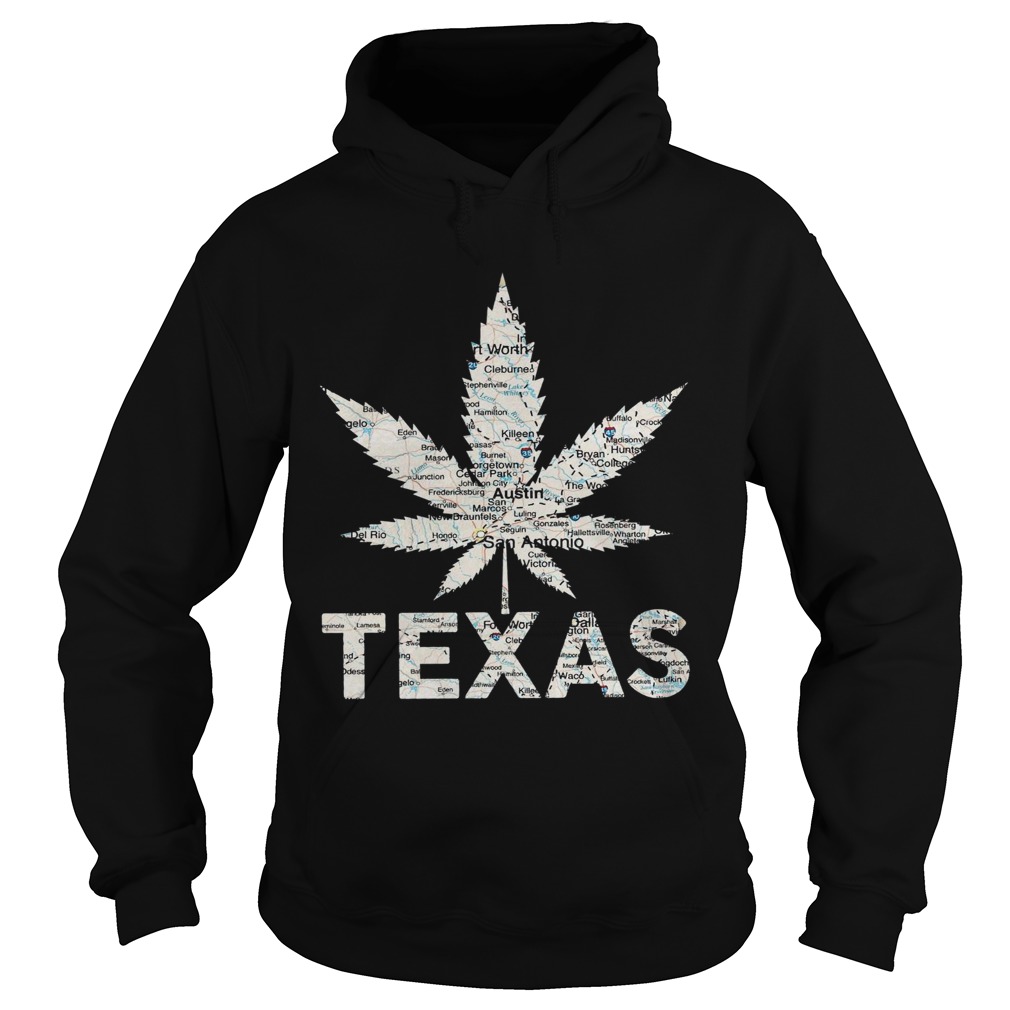 Weed Texas to map Hoodie