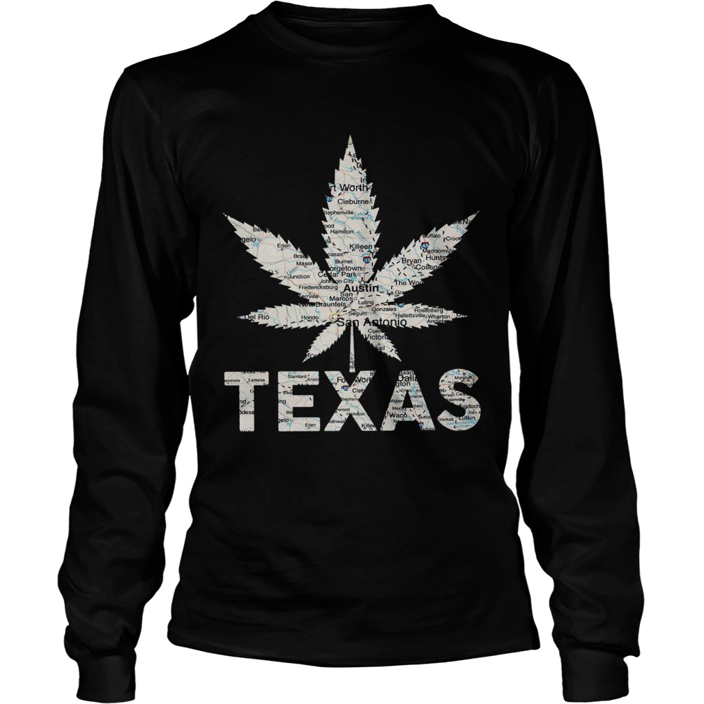 Weed Texas to map Long Sleeve