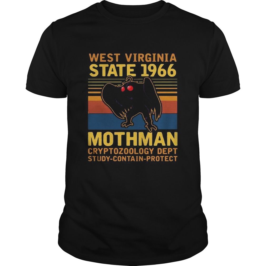 West Vigina State 1966 Mothman Vintage shirt