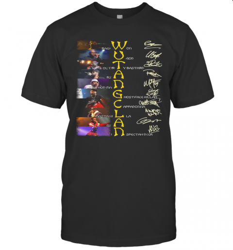 Wu Tang Clan Band Members Signatures T-Shirt Classic Men's T-shirt