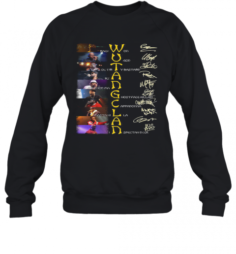 Wu Tang Clan Band Members Signatures T-Shirt Unisex Sweatshirt