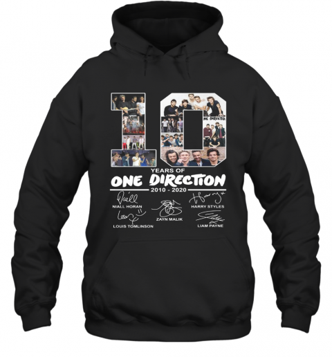 10 Years Of One Direction 2010 2020 Signature T-Shirt Unisex Hoodie