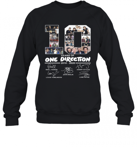 10 Years Of One Direction 2010 2020 Signature T-Shirt Unisex Sweatshirt