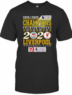 2019 2020 Champions Premier League 2020 Liverpool Football Club T-Shirt