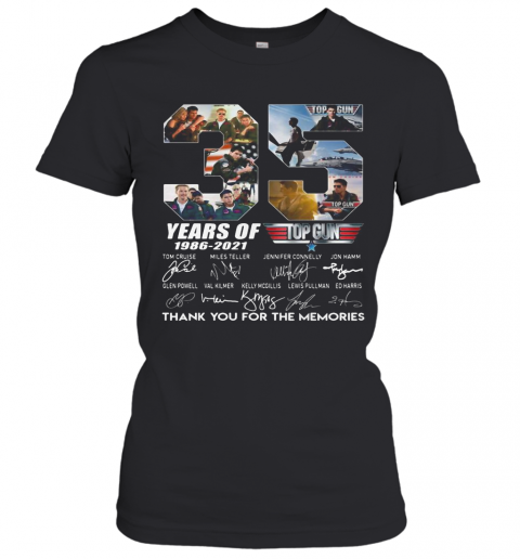 35 Years Of 1986 2021 Top Thank You For The Memories Signatures T-Shirt Classic Women's T-shirt