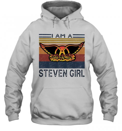 Aerosmith I Am A Steven Girl Vintage Retro T-Shirt Unisex Hoodie