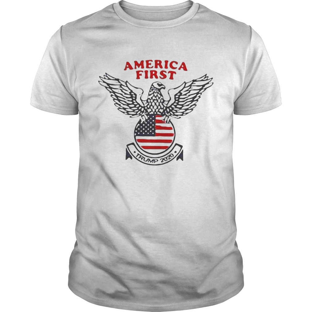 American first Trump 2020 Eagle red shirt