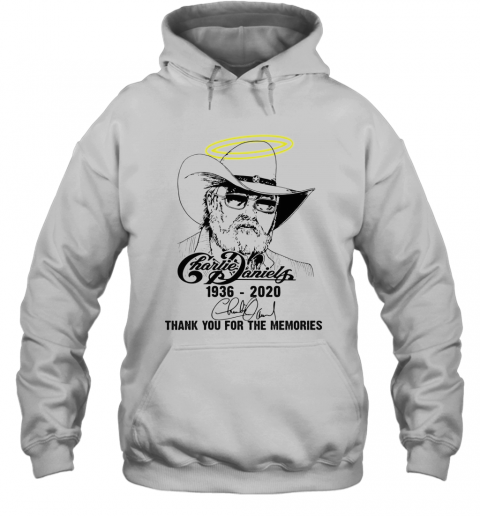 Angel Charlie Daniels 1936 2020 Thank You For The Memories Signature T-Shirt Unisex Hoodie