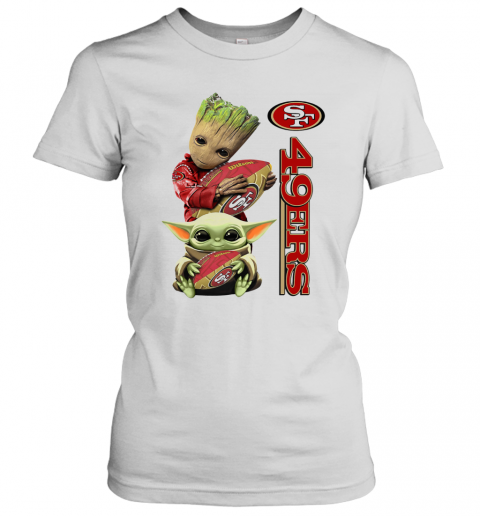 Baby Groot And Baby Hug Francisco 49Ers T-Shirt Classic Women's T-shirt