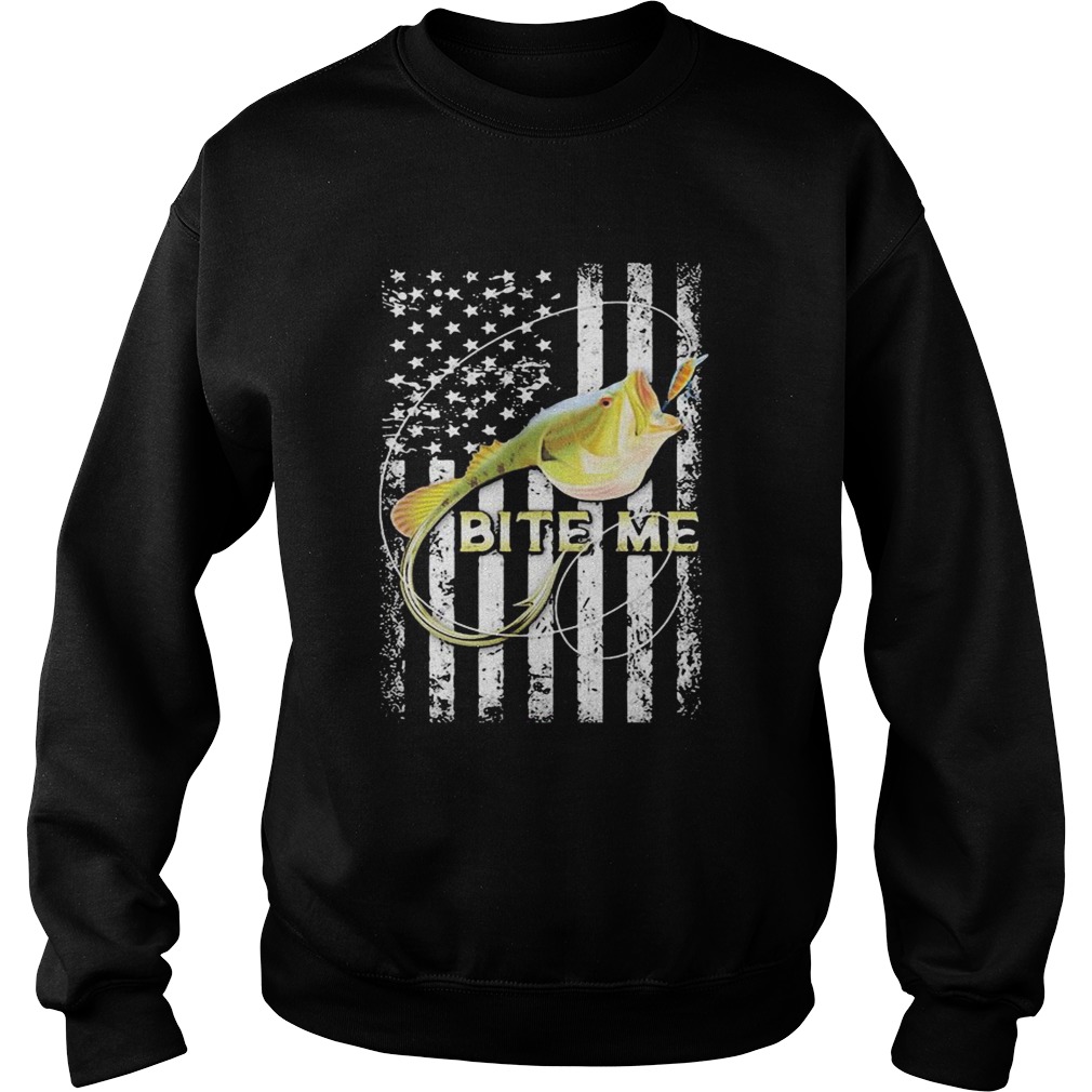Bite me fish American Sweatshirt