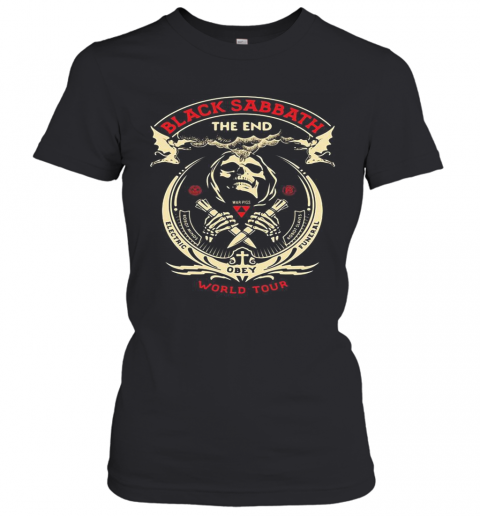 Black Sabbath Death The End Obey World Tour T-Shirt Classic Women's T-shirt