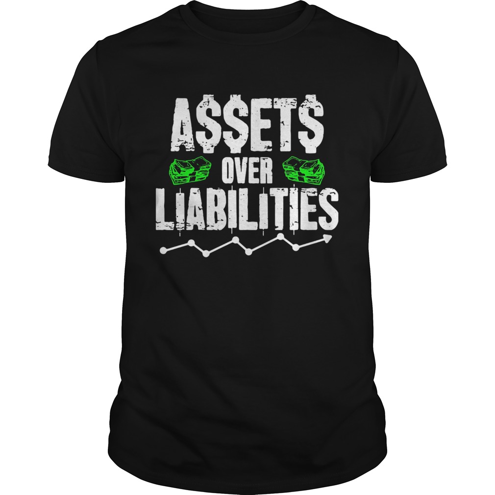 Black assets over liabilities shirt