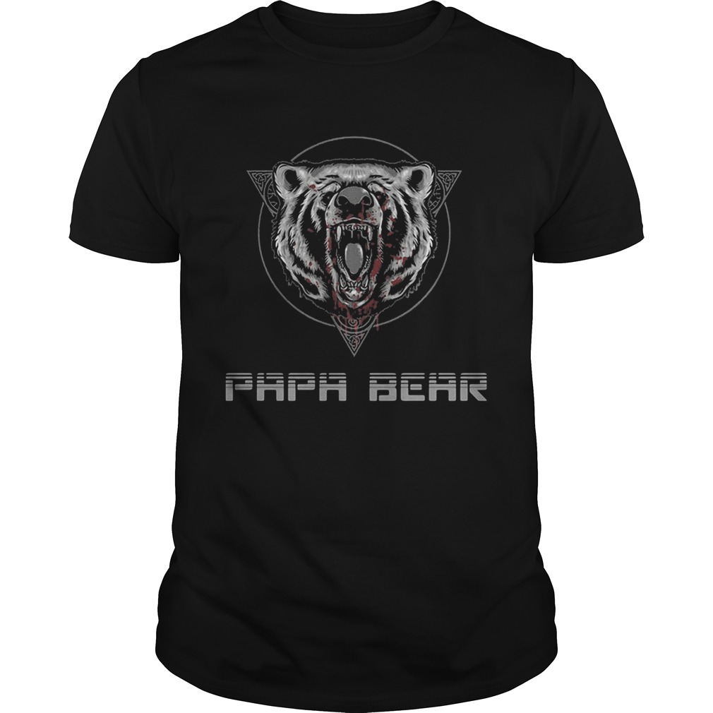 Black papa bear classic shirt