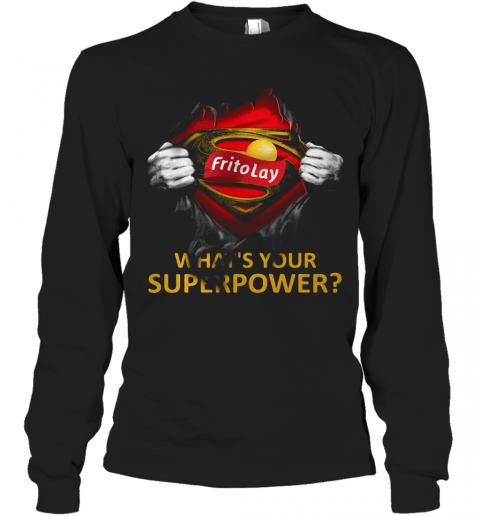 Blood Insides Superman Frito Lay What'S Your Superpower T-Shirt Long Sleeved T-shirt 