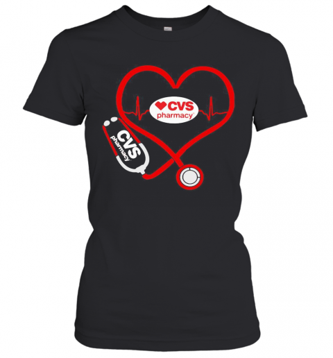 CVS Pharmacy Nurse Stethoscope Love Heartbeat T-Shirt Classic Women's T-shirt