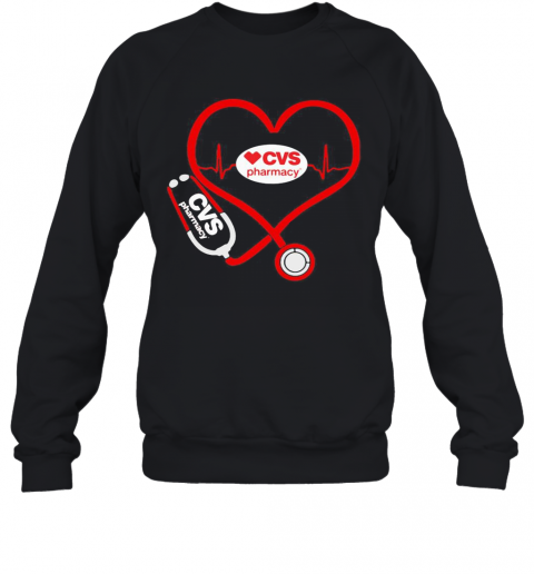CVS Pharmacy Nurse Stethoscope Love Heartbeat T-Shirt Unisex Sweatshirt