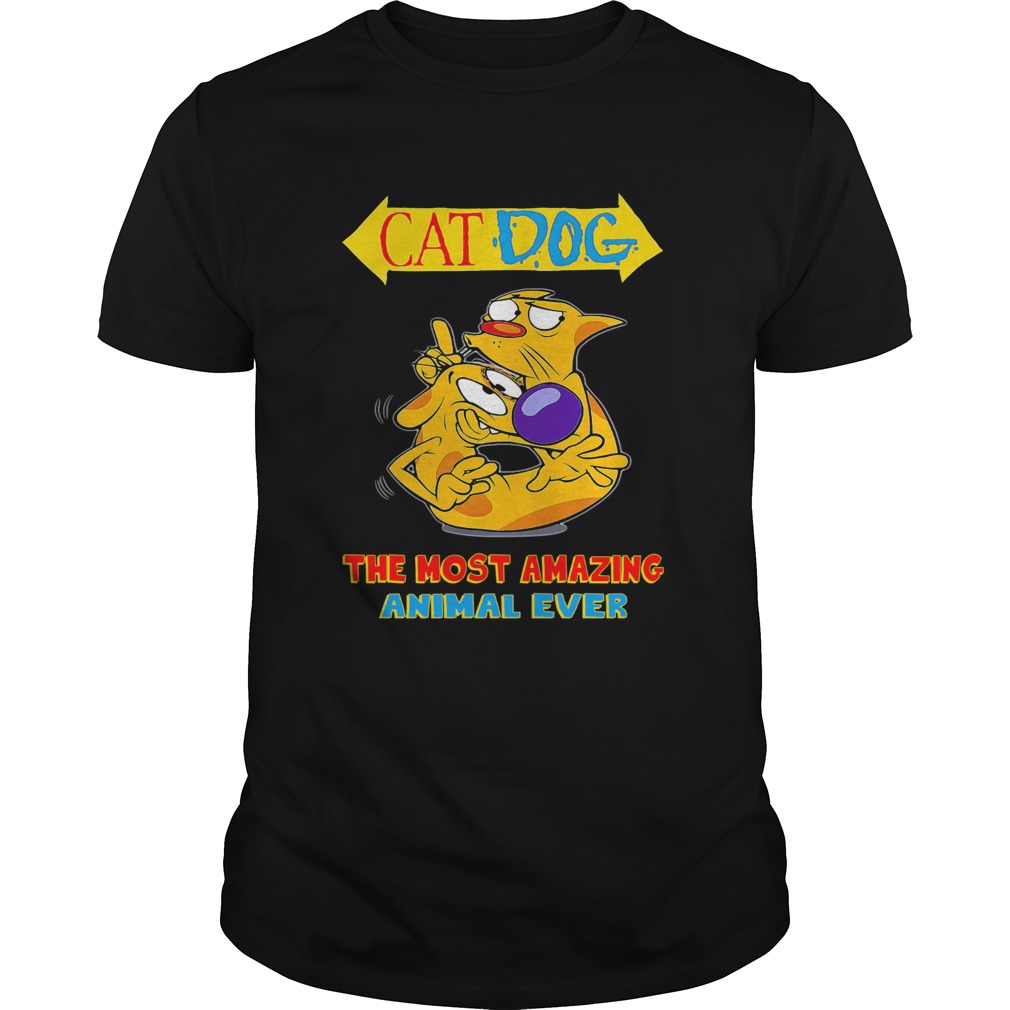 Cat dog the most amazing animal ever shirt