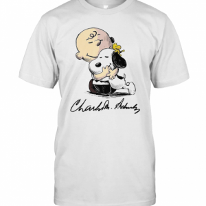 Charlie Brown Snoopy And Woodstock Art Signatures T-Shirt Classic Men's T-shirt