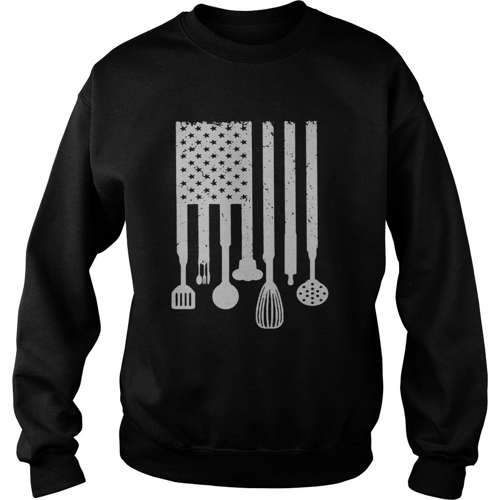 Chef american flag happy independence day Sweatshirt