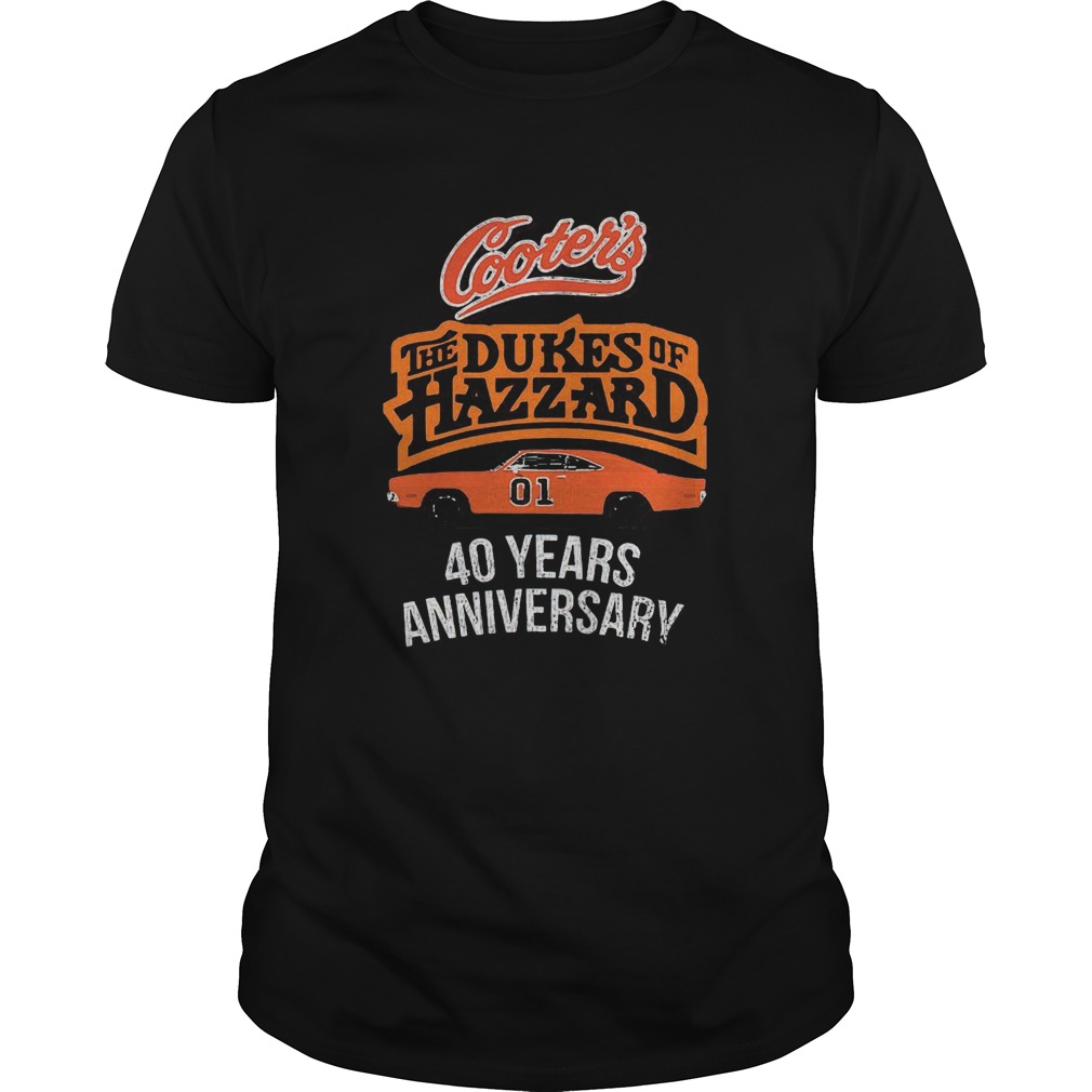 Cooters the dukes of hazzard 40 years anniversary shirt