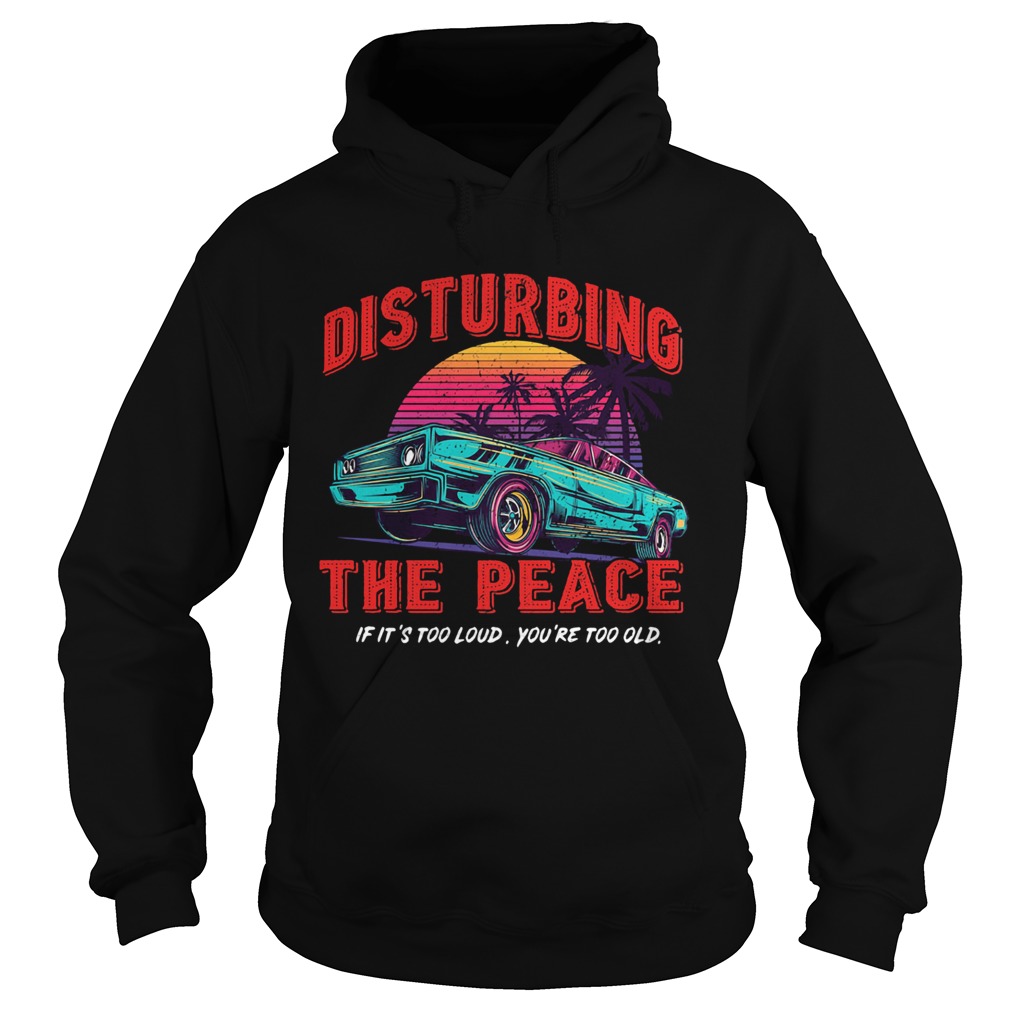 DISTURBING THE PEACE IF ITS TOO LOUD YOURE TOO OLD CAR Hoodie