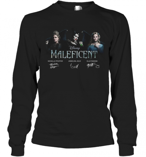 Disney Maleficent Signatures T-Shirt Long Sleeved T-shirt 