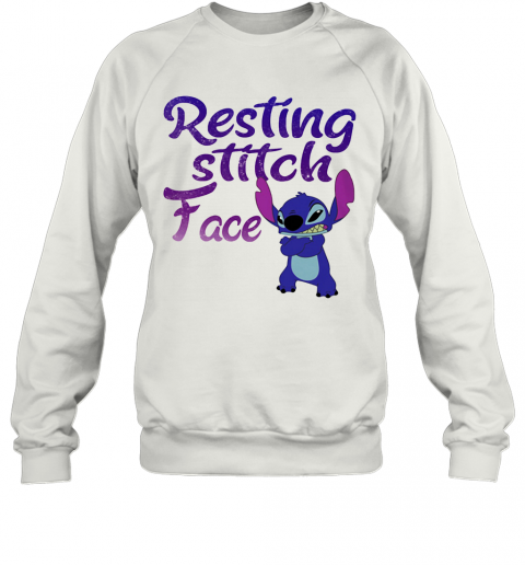 Disney Resting Stitch Face T-Shirt Unisex Sweatshirt