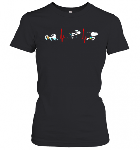 Disney Snoopy Activities Sports Heartbeat T-Shirt Classic Women's T-shirt