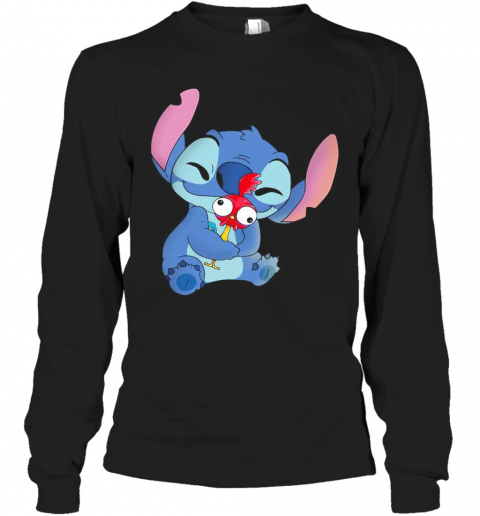 Disney Stitch Hug Chicken T-Shirt Long Sleeved T-shirt 