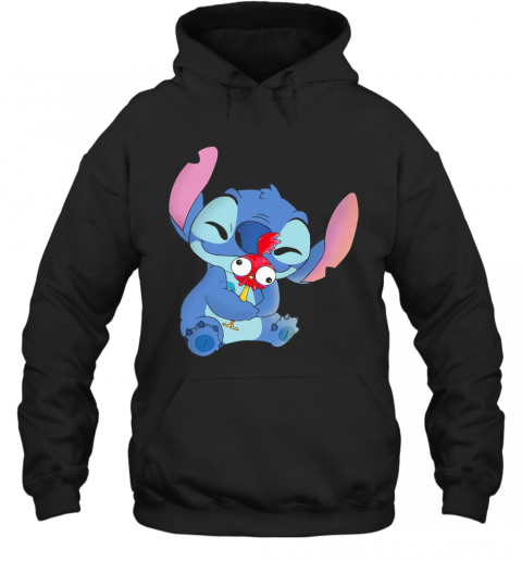 Disney Stitch Hug Chicken T-Shirt Unisex Hoodie