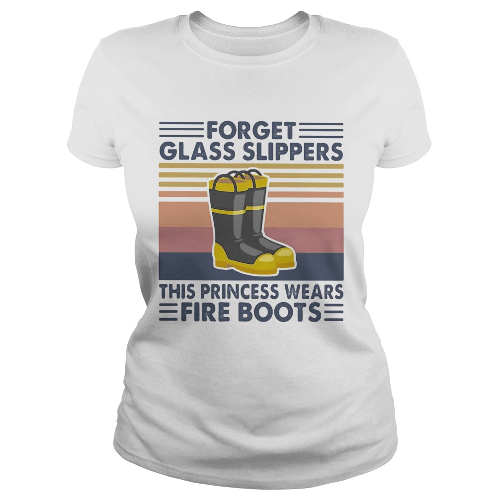 Forget glass slippers this princess wears fire boots vintage retro Classic Ladies