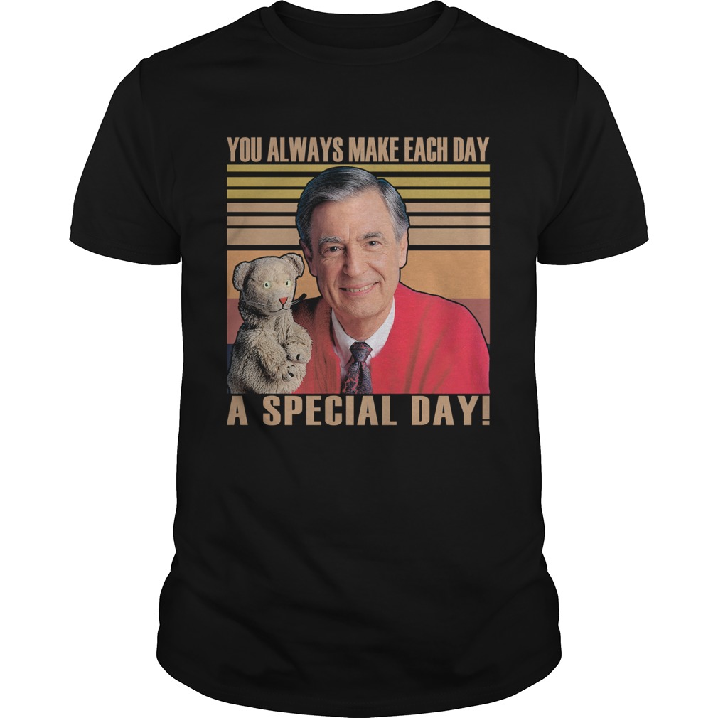 Fred rogers you always make each day a special day vintage retro shirt