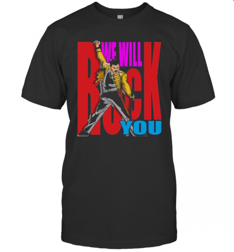 Freddie Mercury We Will Rock You Color T-Shirt