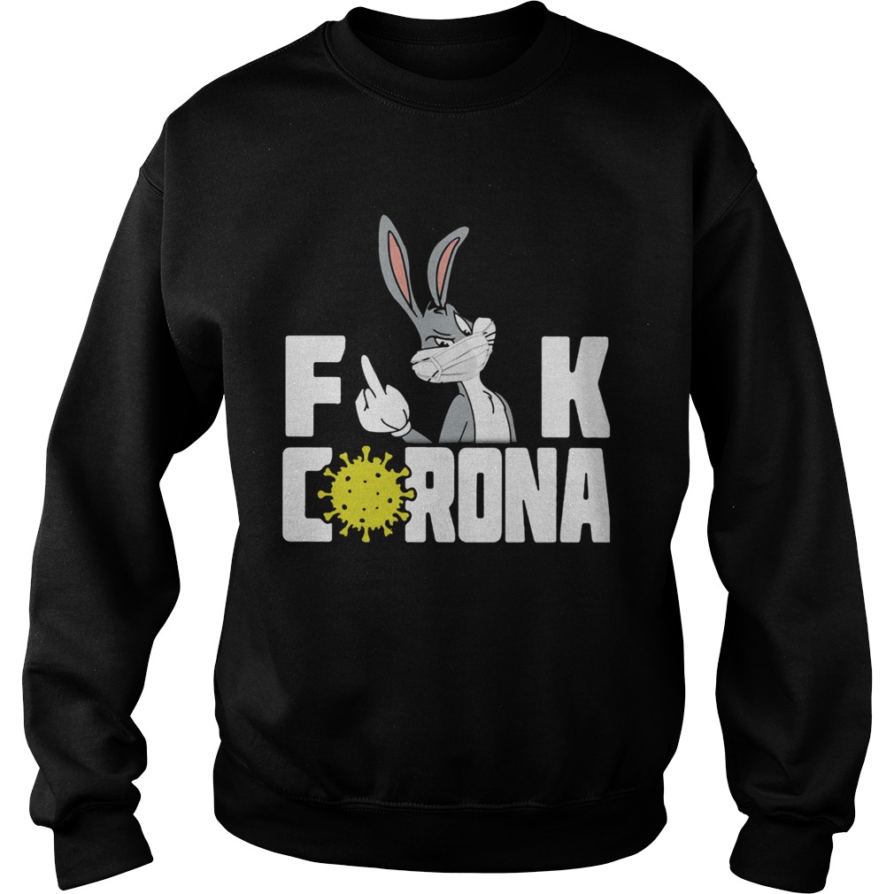 Fuck Corona Rabbits Masks Sweatshirt