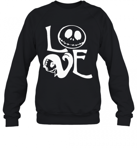 Halloween Love Jack Skellington T-Shirt Unisex Sweatshirt
