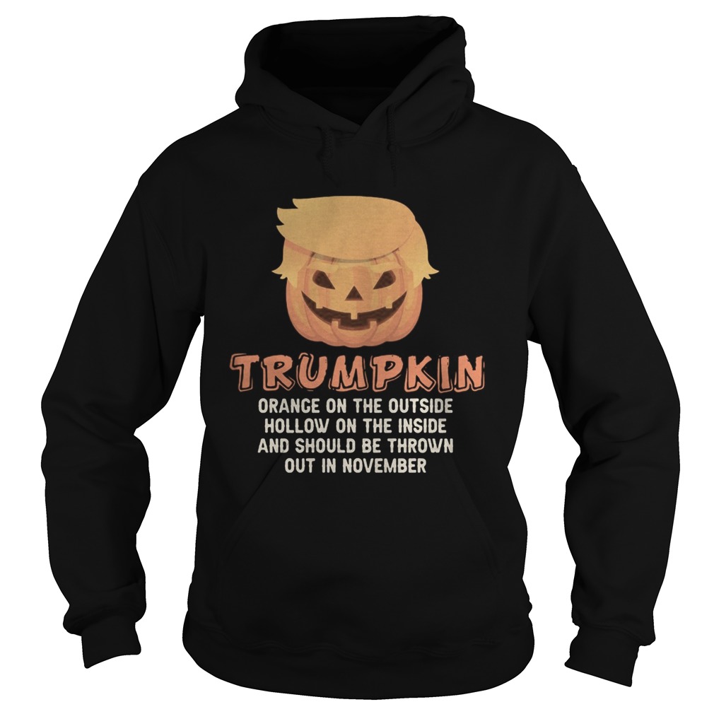 Halloween trumpkin orange on the outside hollow on the inside and should be thrown out in november Hoodie