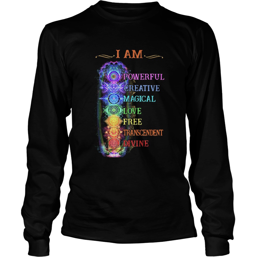 I Am Powerful Creative Magical Love Free Transcendent Divine Long Sleeve