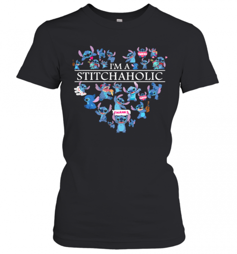 I'M A Stitch Aholic Heart T-Shirt Classic Women's T-shirt