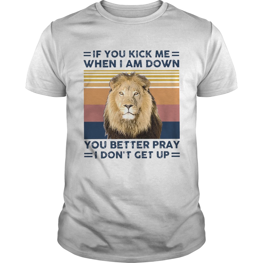 If You Kick Me When I Am Down You Better Pray I Dont Get Up Vintage shirt