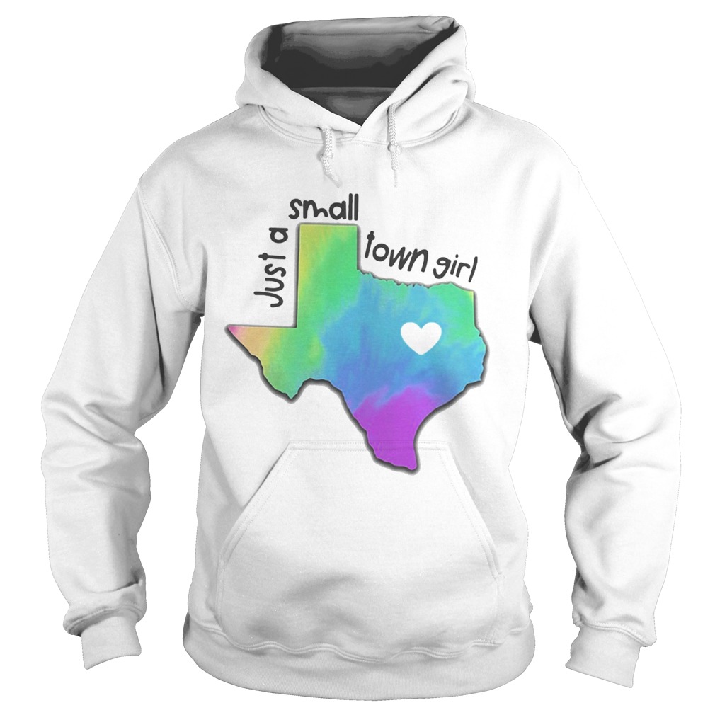Just a small town girl heart Texas Hoodie